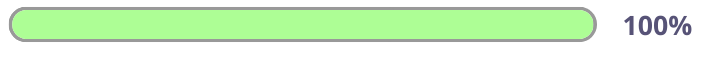 100% of goals are in progress or completed