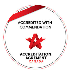 Accredited with Commendation Accreditation Canada award